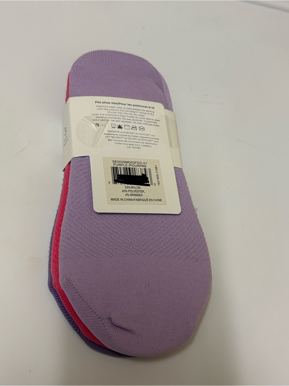 Secret in Motion, active of collection set of 3 socks size 6-10 women BRAND NEW - Picture 3 of 5
